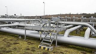A partial view of the pumping station of the oil pipeline Friendship I at Tupa, Slovakia, near the Hungarian border, Monday, Febr. 9, 2015.