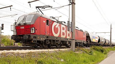 Поезд с украинским зерном на пути в Вену, 6 мая 2022 г.