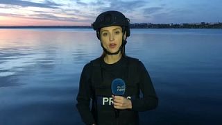 La reportera de Euronews, Anelise Borges en Mikoláiv, sur de Ucrania, 12/5/2022