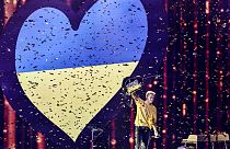 Manifestação de apoio à Ucrânia no Festival da Eurovisão da Canção