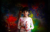 Advait Kolarkar, 'the eight-year-old Picasso', hopes to impress with his first solo show in London
