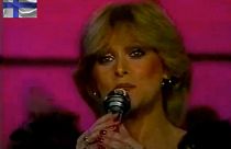 Finnish singer Marion Rung performs at the Intervision Song Contest in Sopot, Poland, August 1980