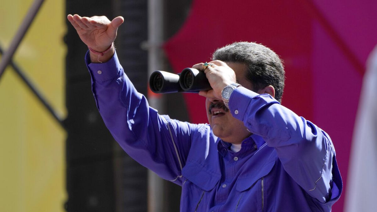 El presidente de Venezuela, Nicolás Maduro, el 1 de mayo en Caracas