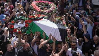 Les obsèques de la journaliste palestinienne Shireen Abu Akleh, Ramallah