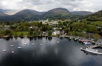 Lake Windermere in the Lake District, Cumbria, is the largest natural lake in England.