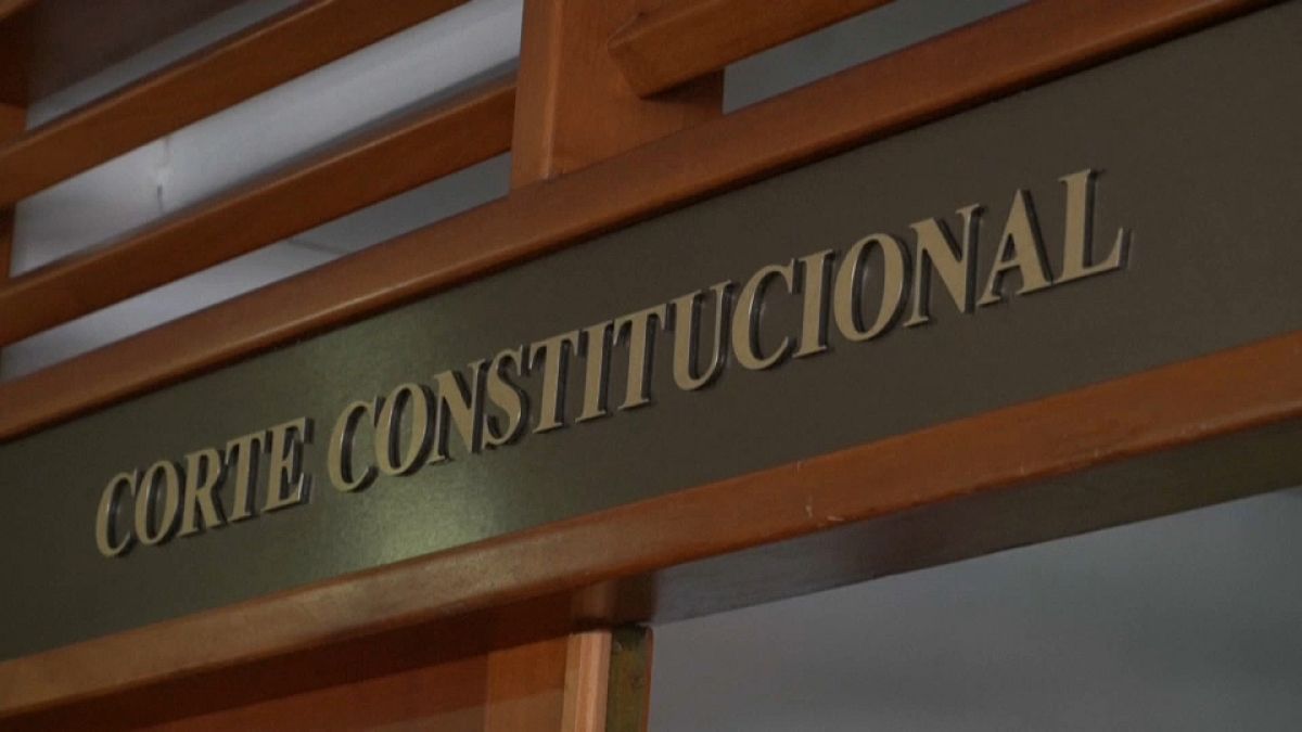 Interior de la Corte Constitucional de Colombia. 