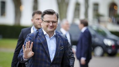 Министр иностранных дел Украины Дмитрий Кулеба на встрече глав МИД стран "Большой семерки"