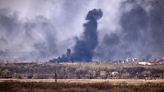قصف على مدينة روبيجنه في دونباس، التي لا تبعد أكثر من 14 كيلومتراً عن مدينة سيفيرودونيتسك