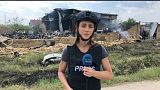 The Ukrainian city of Mykolaiv was shelled throughout the night and into Friday morning