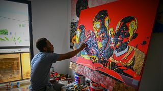 The Ivorian artist transforming used phones into works of art