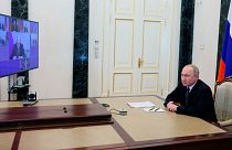 Vladimir Poutine préside une réunion au Kremlin, Moscou, 13 mai 2022