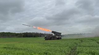 قاذفة صواريخ أوكرانية.