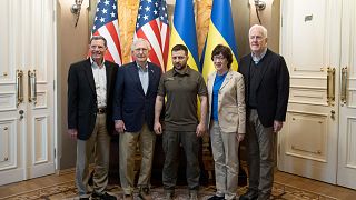 دیدار سناتورهای آمریکایی و ولودیمیر زلنسکی در کی‌یف