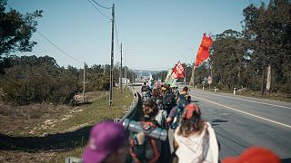 Hundreds of students marched 400 km for climate justice in Portugal