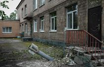 Здание детского сада в Лисичанске, во двор которого прилетела ракета