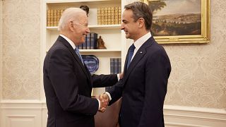 Ο Κυριάκος Μητσοτάκης με τον Αμερικανό πρόεδρο Τζο Μπάιντεν στον Λευκό Οίκο