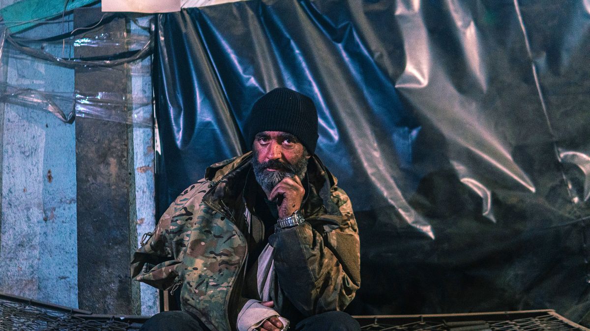 جندي أوكراني من كتيبة آزوف مصاب في آزوفستال 