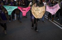 Manifestação de apoios às mulheres