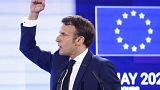 Emmanuel Macron, président français, à la Conférence sur l'avenir de l'Europe le 9 mai 2022.