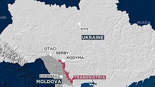 Transnistria is sandwiched between Ukraine and Moldova