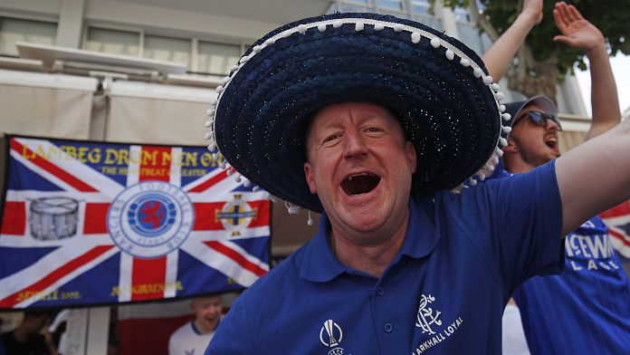 Eintracht Frankfurt and Rangers fans gather in Spain ahead of Europa League final