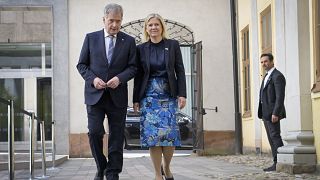 Sauli Niinistö finn elnök és Magdalena Andersson svéd miniszterelnök
