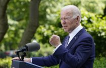 President Joe Biden speaks in the Rose Garden of the White House in Washington, Tuesday, May 17, 2022