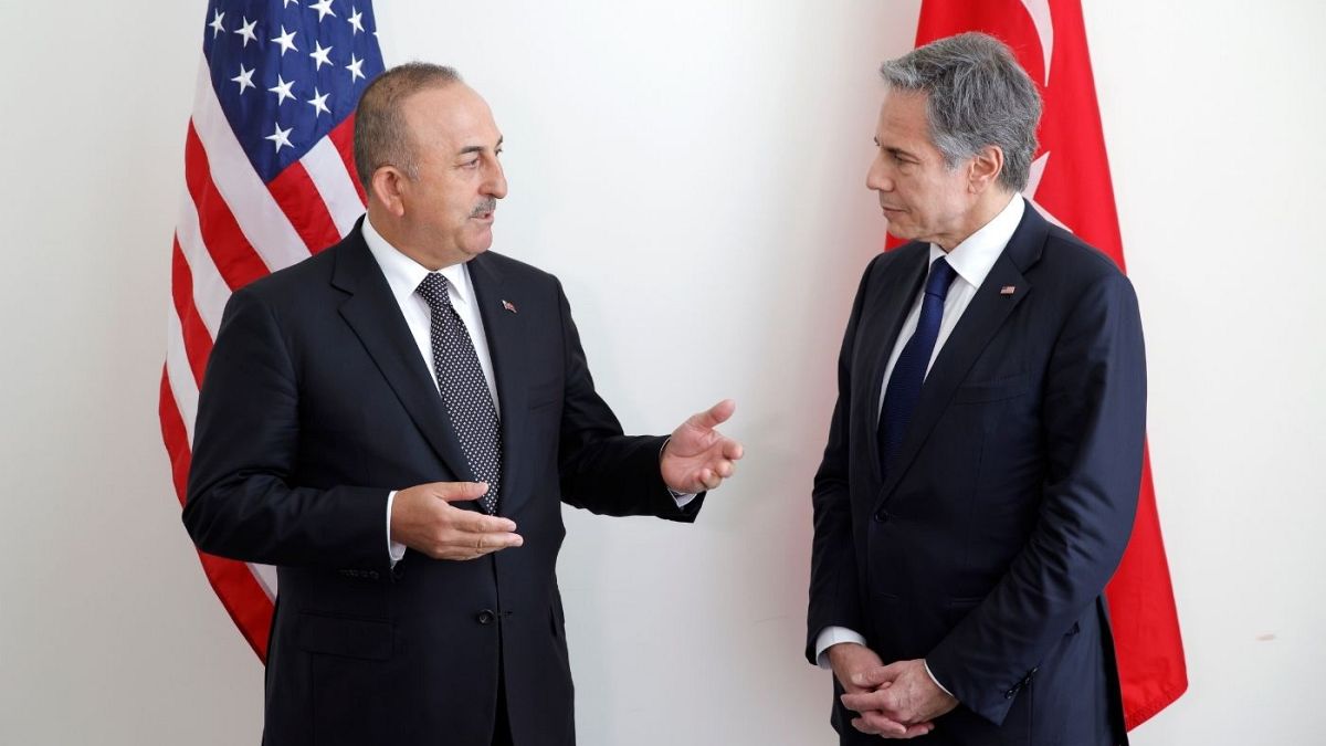 گفتگوهای وزرای خارجه آمریکا و ترکیه بر سر پیوستن سوئد و فنلاند به ناتو