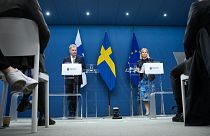 رئيسة وزراء السويد والرئيس الفنلندي