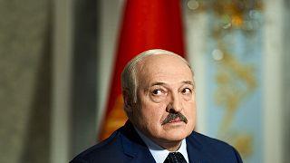 Belarus President Alexander Lukashenko at the Independence Palace in Minsk on 5 May 2022