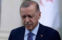 Le président turc Recep Tayyip Erdoğan, le 16 mai 2022 à Ankara.