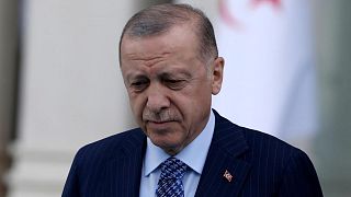 Le président turc Recep Tayyip Erdoğan, le 16 mai 2022 à Ankara.
