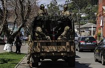 Militares chilenos desplegados en La Araucanía, Chile (14/10/2021)