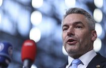 Nehammer osztrák kancellár a tavalyi brüsszeli EU-csúcson