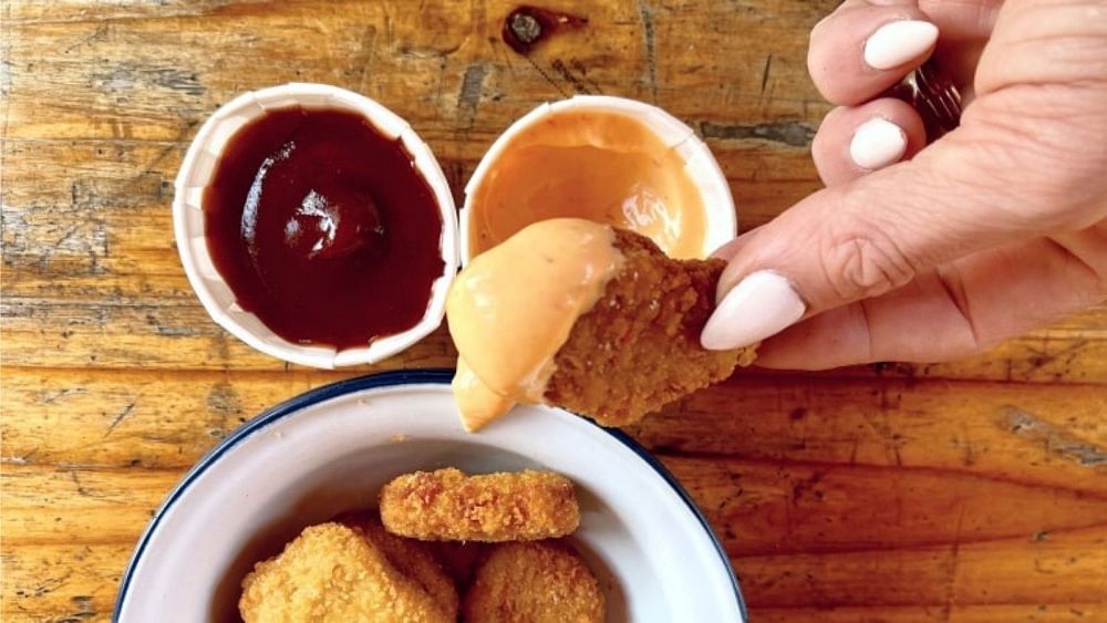 New menu at the chicken shop as fake meat brand launches in the UK