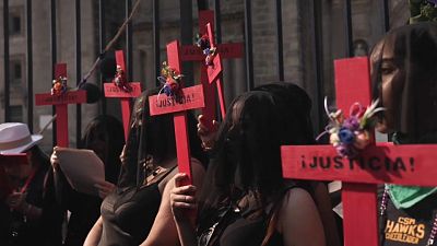 Feministinnen protestieren in Mexiko-Stadt