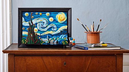 LEGO has paid tribute to Van Gogh's masterpiece with a 2,316-piece Starry Night set