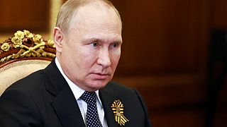 Russlands Präsident Wladimir Putin am 9. Mai 2022