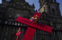 Акция протеста против фемицида в Мексике