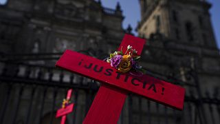 Акция протеста против фемицида в Мексике