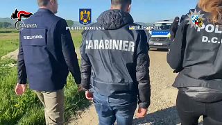 Agentes que participaron en la desarticulación de la banda rumana