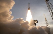 Le vaisseau Starliner décolle du pas de tir de Cap Canaveral, jeudi 19 mai 2022.