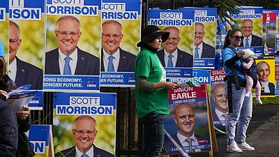 Outgoing Prime Minister Scott Morrison concedes defeat while Anthony Albanese leads Labor to victory