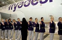 خدمه شرکت هواپیمایی طیران ادیل عربستان مربوط به سال ۲۰۱۷