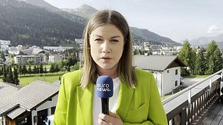 Sasha Vakulina, Euronews, en Davos, Suiza, 23/5/2022