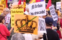 Proteste gegen Ex-König Juan Carlos in Madrid