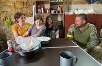The family together during respite