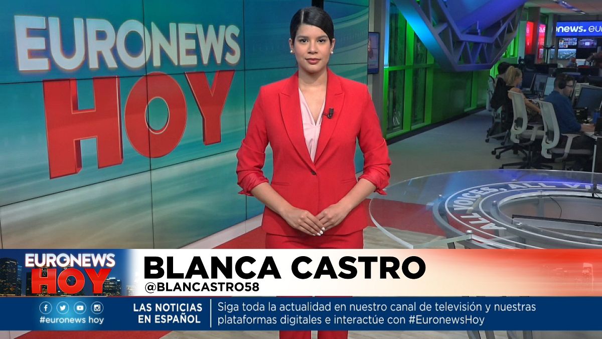 Blanca Castro presenta este lunes 23 de mayo Euronews Hoy. 