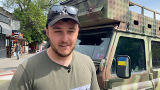 Ben drove to Ukraine in his campervan to help out