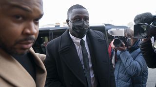 Benjamin Mendy arrives for a court hearing in Chester in February.